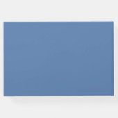 Dusty Blue gepersonaliseerd bruiloft gastenboek (Achterkant)