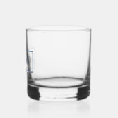 Dusty Blue Gepersonaliseerde Wedding Beste Man Gla Whisky Glas (Links)