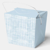 Dusty Blue Gingham Brunch Vrijgezellenfeest Leuke Bedankdoosjes (Achterkant)