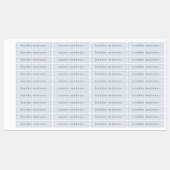 Dusty Blue Gingham Waterproof Name Labels (Vel)