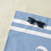 Dusty Blue Girls Weekend Persoonlijke naam Strandlaken (In situ)