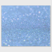 Dusty Blue Glitter-ontwerp Cadeaupapier (Vlak)