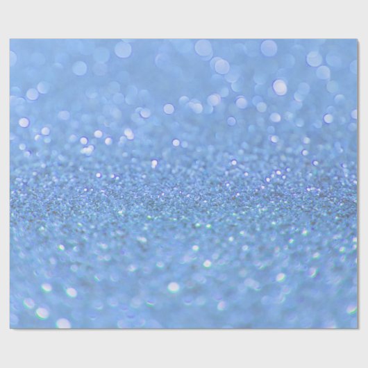 Dusty Blue Glitter-ontwerp Cadeaupapier (Vlak)