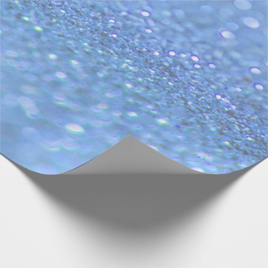 Dusty Blue Glitter-ontwerp Cadeaupapier (Hoek)