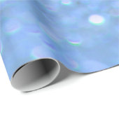 Dusty Blue Glitter-ontwerp Cadeaupapier (Rol Hoek)
