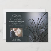 Dusty Blue Glow Verloving Moonlight Dragonfly Kaart (Voorkant)