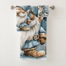 Dusty Blue Gnome en kerstbomen