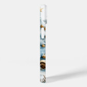 Dusty Blue Gnome en kerstbomen Case-Mate iPhone Case (Achterkant / Rechts)