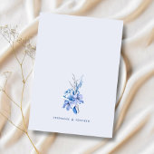 Dusty Blue & Gold Glitter Bruiloft Save The Date Kaart