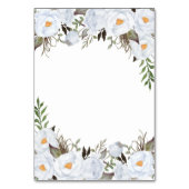 Dusty Blue Gold Vintage bruiloft behuizing Kaarten (Achterkant)