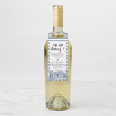 Dusty Blue Golden Botanical Flessenhanger (Op fles)