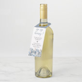 Dusty Blue Golden Botanical Flessenhanger (Schuin)