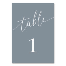 Dusty Blue Gray Elegant Minimalist