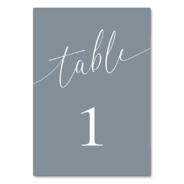 Dusty Blue Gray Elegant Minimalist Kaart