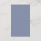 Dusty Blue Gray Modern Minimal Wedding Details QR  Informatiekaartje (Achterkant)