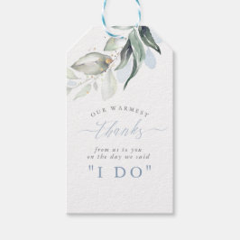 Dusty Blue Green Bruiloft Dank u Cadeau Labels Cadeaulabel