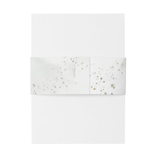 Dusty Blue Green Foliage Eucalyptus Weddenschap Uitnodigingen Wikkel (Achterkant Voorbeeld)