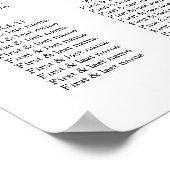 Dusty Blue Greenery Elegant Wedding Seding Chart Poster (Hoek)