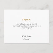 Dusty Blue Greenery Eucalyptus Leaves Bloemenmeisj Uitnodiging Briefkaart (Achterkant)