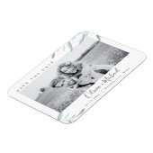 Dusty blue greenery foto's bruiloft, behalve de da magneet (Linkerzijde)