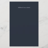 Dusty Blue Greenery Leafy Budget Wedding Invite A9 (Achterkant)