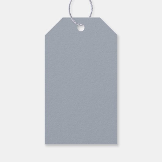 Dusty Blue Greenery Waterverf Cadeaulabel (Achterkant)