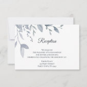 Dusty Blue Greenery Waterverf Kaart (Voorkant)