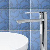 Dusty Blue Grey Celtic Knot Seamless Pattern Tile Tegeltje