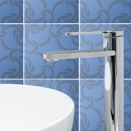 Dusty Blue Grey Celtic Knot Seamless Pattern Tile Tegeltje