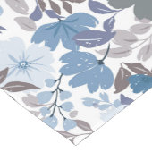 Dusty Blue & Grey Winter Sky Bloementuin Korte Tafelloper (Hoek)