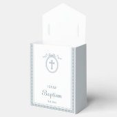 Dusty Blue Grieks Lijst dooptent Bedankdoosjes (Geopend)