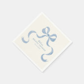 Dusty Blue Hand getrokken boog Vrijgezellenfeest Servet (Hoek)