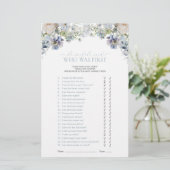 Dusty Blue Hij zei dat ze florale douche spel zei (Staand voorkant)