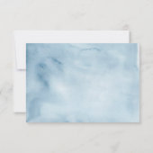 Dusty Blue Hydrangea Baby shower Bedankkaart (Achterkant)