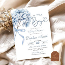 Dusty Blue Hydrangea Baby shower