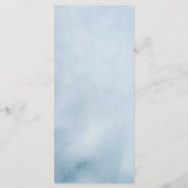 Dusty Blue Hydrangea Baby shower Menu (Achterkant)