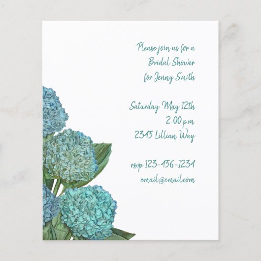 Dusty Blue Hydrangea Bouquet (Voorkant)