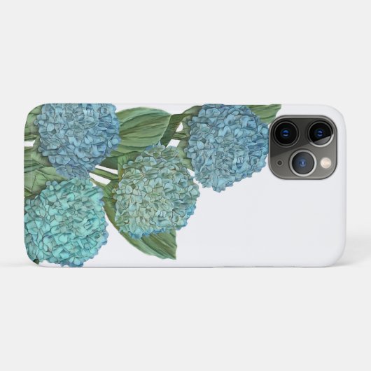 Dusty Blue Hydrangea Bouquet Case-Mate iPhone Case (Achterkant (horizontaal))