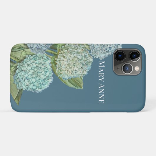 Dusty Blue Hydrangea Bouquet Case-Mate iPhone Case (Achterkant (horizontaal))