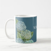Dusty Blue Hydrangea Bouquet Koffiemok (Links)