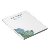 Dusty Blue Hydrangea Bouquet Notitieblok (Schuin)