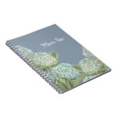 Dusty Blue Hydrangea Bouquet Notitieboek (Rechterzijde)