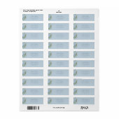 Dusty Blue Hydrangea Return Address Labels (Full Sheet)