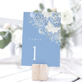 Dusty Blue Hydrangea Watercolor Floral Kaart