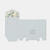 Dusty Blue Hydrangea Wedding Bedankdoosjes (Uitgevouwen)