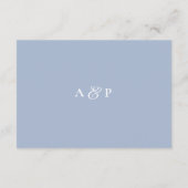 Dusty Blue Hydrangea Wedding Details Informatiekaartje (Achterkant)