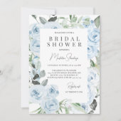 Dusty Blue Hydrangeas Vrijgezellenfeest Kaart (Voorkant)