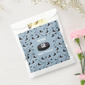 Dusty Blue Ice Hockey Stick, Schaatsen Puck Verjaa Bedankzakje (Gezegeld)