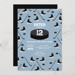 Dusty Blue Ice Hockey Stick, Schaatsen Puck Verjaa Kaart