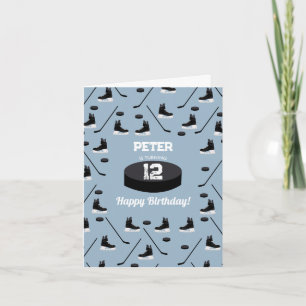 Dusty Blue Ice Hockey Stick, Schaatsen Puck Verjaa Kaart